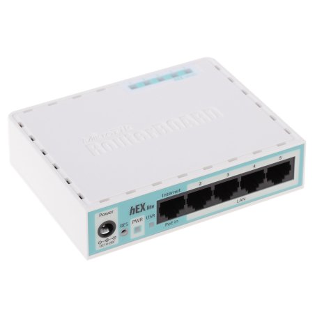 Маршрутизатор MikroTik RB750r2 hEX lite 5x10/100 Mbps