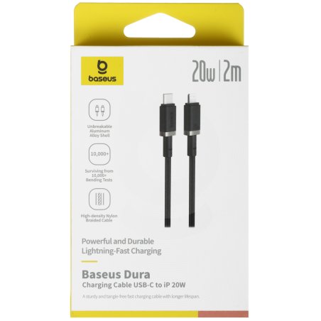Baseus Dura Series Fast Charging Cable Type-C to iP 20W 2m Gold+Black
