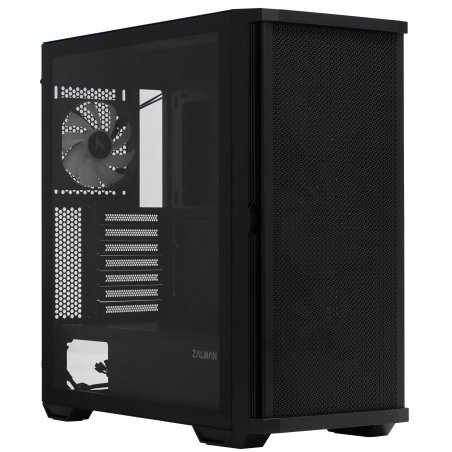 Компьютерный корпус ZALMAN Z10 PLUS, ATX, черный, WINDOW, 2x3.5", 2x2.5", 2xUSB 3.0, 1xUSB 3.1 Type-C, FRONT 3x140мм ARGb, REAR 1x120мм ARGb