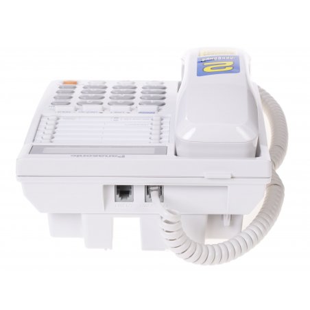Телефон проводной Panasonic KX-TS2368RUW белый 2 линии, конференц-связь, спикер., 30 номеров памяти, ЖКД, Flash, часы