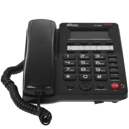 Телефон проводной Ritmix RT-550 черный