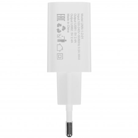 Сетевое зарядное устройство Wiiix UNN-4-1-01-QC-W 18W 3A (QC) USB универсальное белый