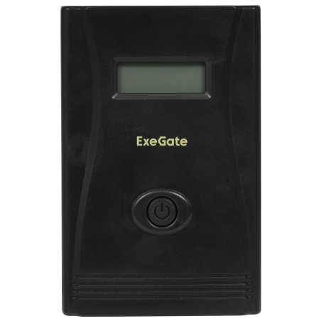 Источник бесперебойного питания ExeGate EP212519RUS SpecialPro Smart LLB-1000.LCD.AVR.4SH.RJ.USB 1000VA, черный, 4 евророзетки, USB