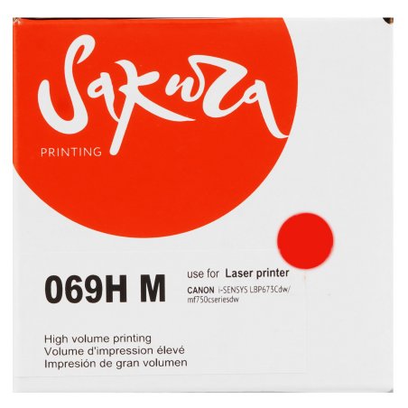 Картридж лазерный Sakura 069HM (5096C002) для Сanon I-Sensys LBP673Cdw/ MF750C, пурпурный, 5500к. (чип без счетчика копий)