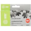 Картридж струйный Cactus CS-CLI481XXLBK черный (12 мл) для Canon Pixma TR7540/TR8540/TS6140/TS8140