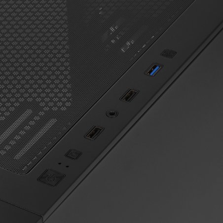 Компьютерный корпус Powercase ByteFlow Black, Tempered Glass, 4x 120мм ARGb fans, ARGb HUB, черный, ATX (CBFB-A4)