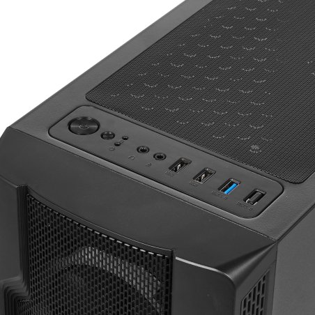 Компьютерный корпус Powercase Mistral X4 Mesh LED, Tempered Glass, 4x 120мм 5-color fan, черный, ATX (CMIXB-L4)