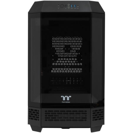 Компьютерный корпус Thermaltake The Tower 100 черный без БП ATX 2x120мм 2xUSB 3.0 1xUSB3.1 audio bott PSU