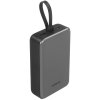 Портативный аккумулятор UGREEN PB551 55992B 145W Power Bank 0mAh USB-C&USB-A со встроенным кабелем USB-C. Цвет: серый космос