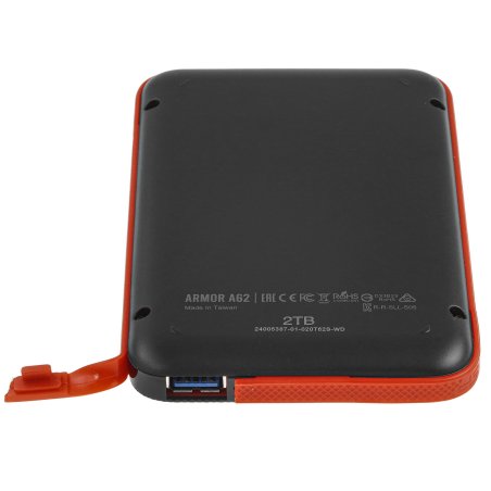 Внешний HDD 2.5" Silicon Power Armor A62S, 2TB, USB 3.2 Gen 1 Type-A, 5400 rpm, черно-красный
