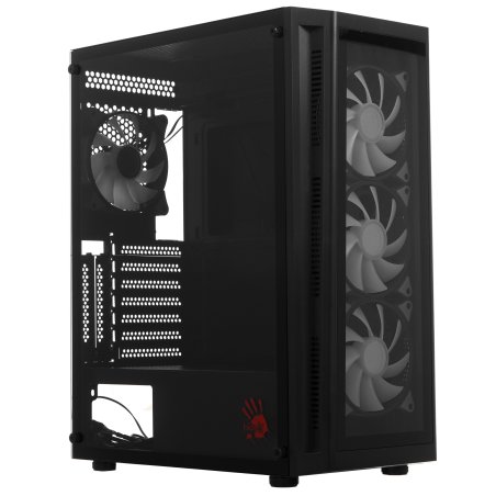 Компьютерный корпус Bloody BD-CC120F черный без БП ATX 8x120мм 1xUSB 2.0 1xUSB 3.0 audio bott PSU