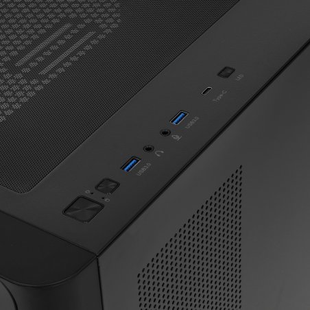 Компьютерный корпус Bloody BD-CC112 черный без БП mATX 9x120мм 2xUSB 3.0 audio bott PSU