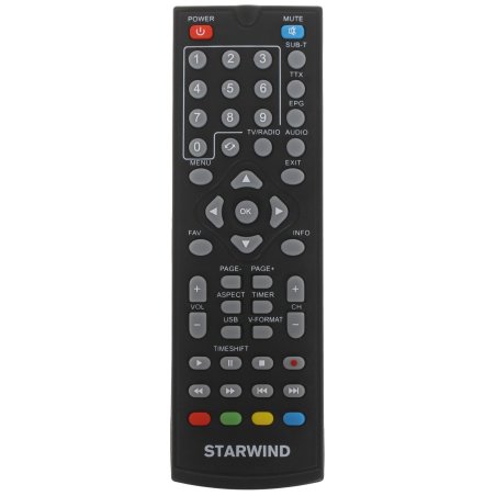 Ресивер DVB-T2 Starwind CT-220 черный