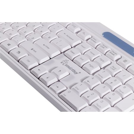 Комплект клавиатура+мышь Smartbuy 218346AG беспроводной, USB, 1500 DPI, белый