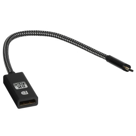 Кабель-адаптер Telecom TCC026 USB3.1 Type-Cm --> DP A(f) 8K@60Hz, 0.2m, медь