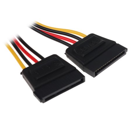 Кабель питания SATA Cablexpert CC-SATAM2F-01, 15pin (M)/2x15pin(F), на 2 SATA устр, 15 см