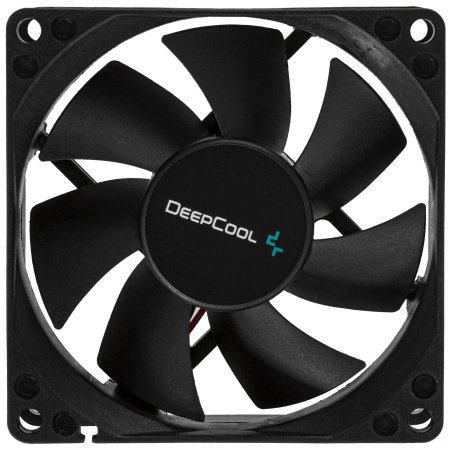 Вентилятор для корпуса DEEPCOOL XFAN 80 черный, 80 мм, 1800 об/мин, 20.3 дБ, 4 pin
