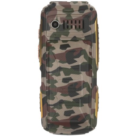 Мобильный телефон BQ 2410L Tank Power 4G камуфляж/золотистый