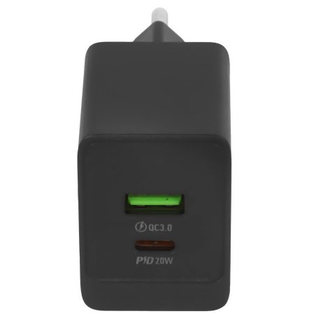 СЗУ 1USB+1Type-C 3.0A QC3.0 PD 20W быстрая зарядка Borofone BAS14A (Black)