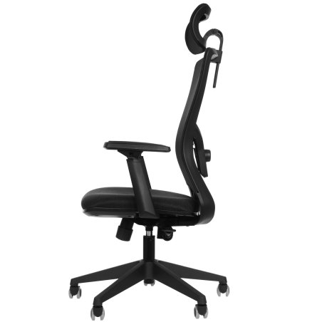 Кресло руководителя Бюрократ MC-811-H черный Elastic-102 крестов. пластик