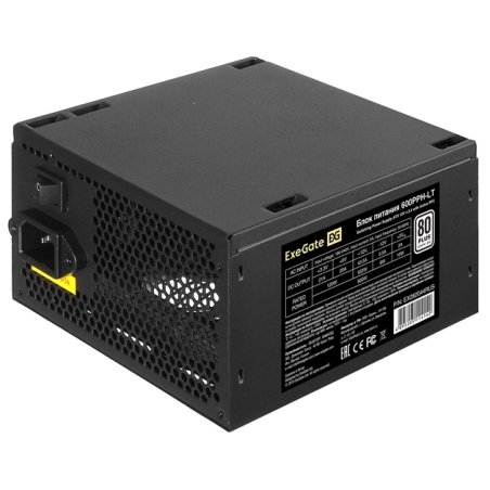 Блок питания ExeGate 600PPH-LT-OEM (EX282044RUS-OEM), 600Вт, 80 PLUS, 120мм, черный