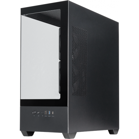 Компьютерный корпус Chieftec Vista черный без БП ATX 3x120мм 1xUSB2.0 1xUSB3.0 1xUSB3.1 audio bott PSU