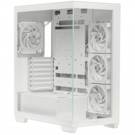 Компьютерный корпус Deepcool CG580 4F V2 без БП, боковое окно (панорама), 4x120мм ARGB PWM вентилятора, черный, ATX (R-CG580-BKADA4-G-2)