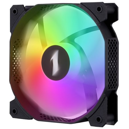 Вентилятор для корпуса 1STPLAYER F7R Black F7R-BK 120mm, 600-1800rpm, 56.34CFM, 36.99dBa, BULK