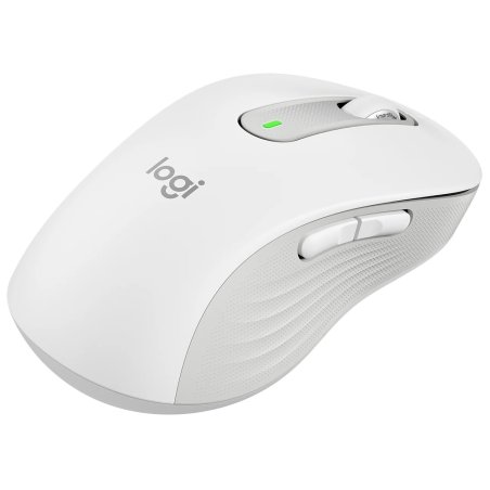 Мышь беспроводная Logitech Signature M650 L белый, 4000 dpi, радиоканал, Bluetooth, USB, кнопки - 5