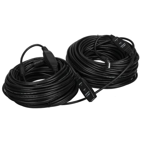 Кабель-адаптер iOpen ACU823-50M USB2.0-repeater, удлинительный активный Am-->Af 50м медь