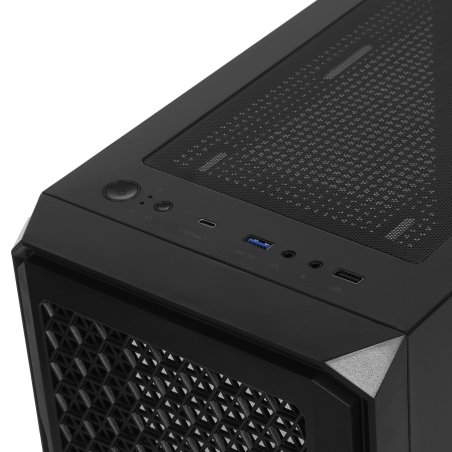 Компьютерный корпус Accord 3338 черный без БП ATX 1xUSB2.0 1xUSB3.0 1xUSB3.1 audio bott PSU