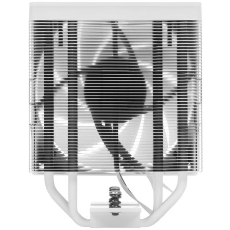 Кулер для процессора DEEPCOOL AG400 WH ARGb V2 белый 120мм алюминий+медь 2100rpm 31.6db 4-pin 220W 152мм