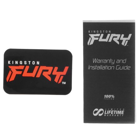 Оперативная память Kingston Fury Beast, DDR5, 32Gb (2x16Gb), 5200MHz, CL40, DIMM, с радиаторами, белый