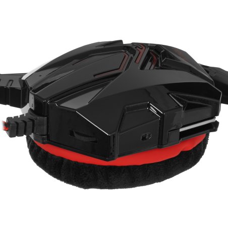 Игровая гарнитура RUSH COBRA, динамики 40мм, велюровые амбушюры, черный/красный (SBHG-1300)