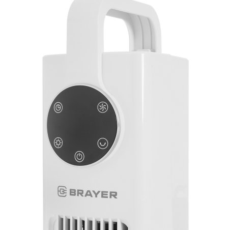 Колонный вентилятор BRAYER BR4957, эл.упр.,пульт ДУ,вращение,мощ-ть60Вт, LED дисплей, 3 скор.Таймер