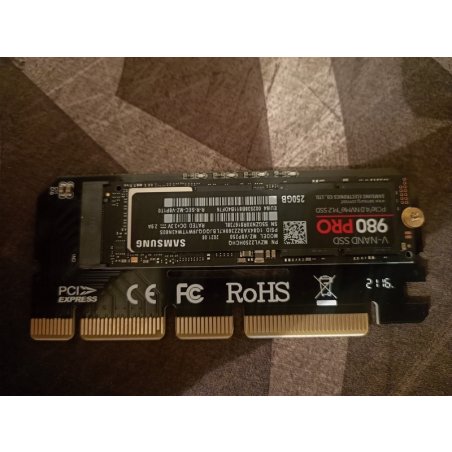 Переходник ORIENT C299E PCI-E 16x->M.2 M-key NVMe SSD, тип 2230/2242/2260/2280 (30899)