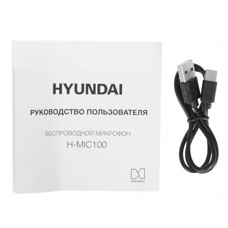 Микрофон беспроводной Hyundai H-MIC100 черный