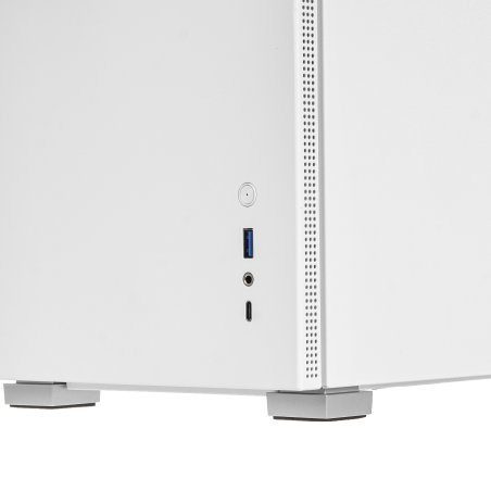 Компьютерный корпус без блока питания Case JONSBO D41 STD, Midi-Tower, TG, no fan, 1xUSB-A 3.2 + 1xUSB-C 3.2, ATX, mATX белый