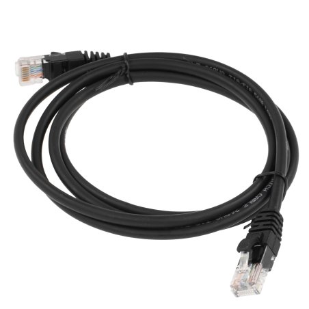 Патч-корд U/UTP Rexant CAT 5e, RJ45-RJ45, 26AWG, ZH нг(А)-HF, черный, 1,5 м