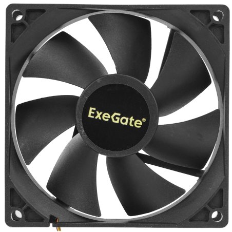 Вентилятор для корпуса ExeGate EX09225B3P черный, 92 мм, 2150 об/мин, 27 дБ, 3 pin