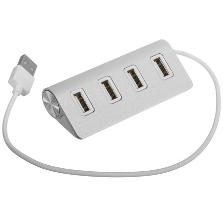 Разветвитель Rexant 4 USB-port серебристый