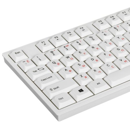 Комплект беспроводной клавиатура+мышь Gembird KBS-6000-W, 104кл+4кн, 12Fn, 800-1600 DPI, радиоканал, белый