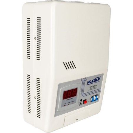 Стабилизатор RUCELF SRW-5000-Dоднофазный, цифровой 220В 5000ВА вх.:140-260В настенный