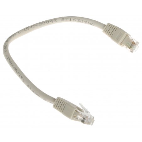Патч-корд UTP Cablexpert PP6U-0.25M/BK cat.6, 0.25м, литой, многожильный, черный