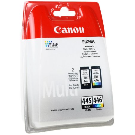 Картридж струйный Canon PG-445/CL-446 (8283B004), для Canon PIXMA MG2540, PIXMA MG2440, 4 цвета, 180 стр.