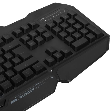 Клавиатура A4Tech Bloody B318 черный USB Multimedia Gamer LED (подставка для запястий)