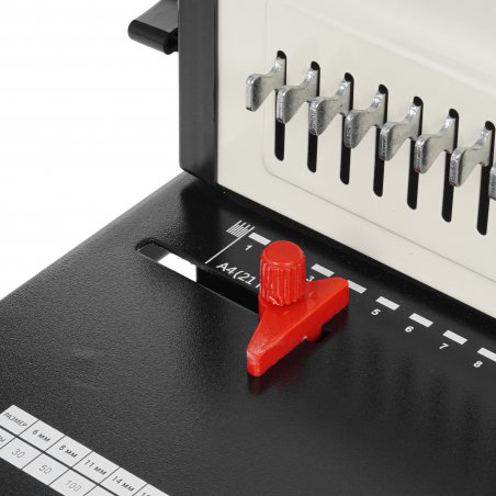 Переплетчик Office Kit B2125N A4/перф.23л.сшив/макс.500л./пластик.пруж. (4.5-51мм)