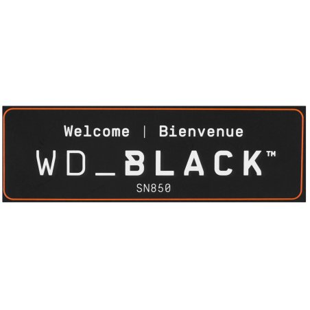 Накопитель SSD WD 1Tb Black SN850X, M.2(22x80мм), NVMe, PCIe 4.0 x4, 3D TLC, R/W 7300/6300Mb/s, IOPs 800 000/1 100 000, TbW 600, DWPD 0.3, with Heat Spreader (12 мес.)