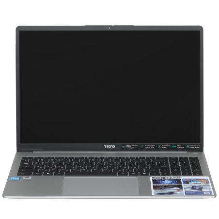 Ноутбук Tecno MegaBook K16SAA серебристый Core i5 13420H 16Gb SSD 512Gb Intel UHD Graphics 16" IPS WUXGA (1920x1200) Windows 11 Home WiFi BT Cam 6060mAh (71003300436)