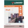 Фотобумага Lomond односторонняя матовая, 90г/м2,A3 (29,7X42)/100л. для струйной печати